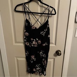 Garage Floral Black Dress